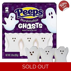 Peeps Marshmallow Ghosts Halloween Sweet Treats - 6 Pack - 85g